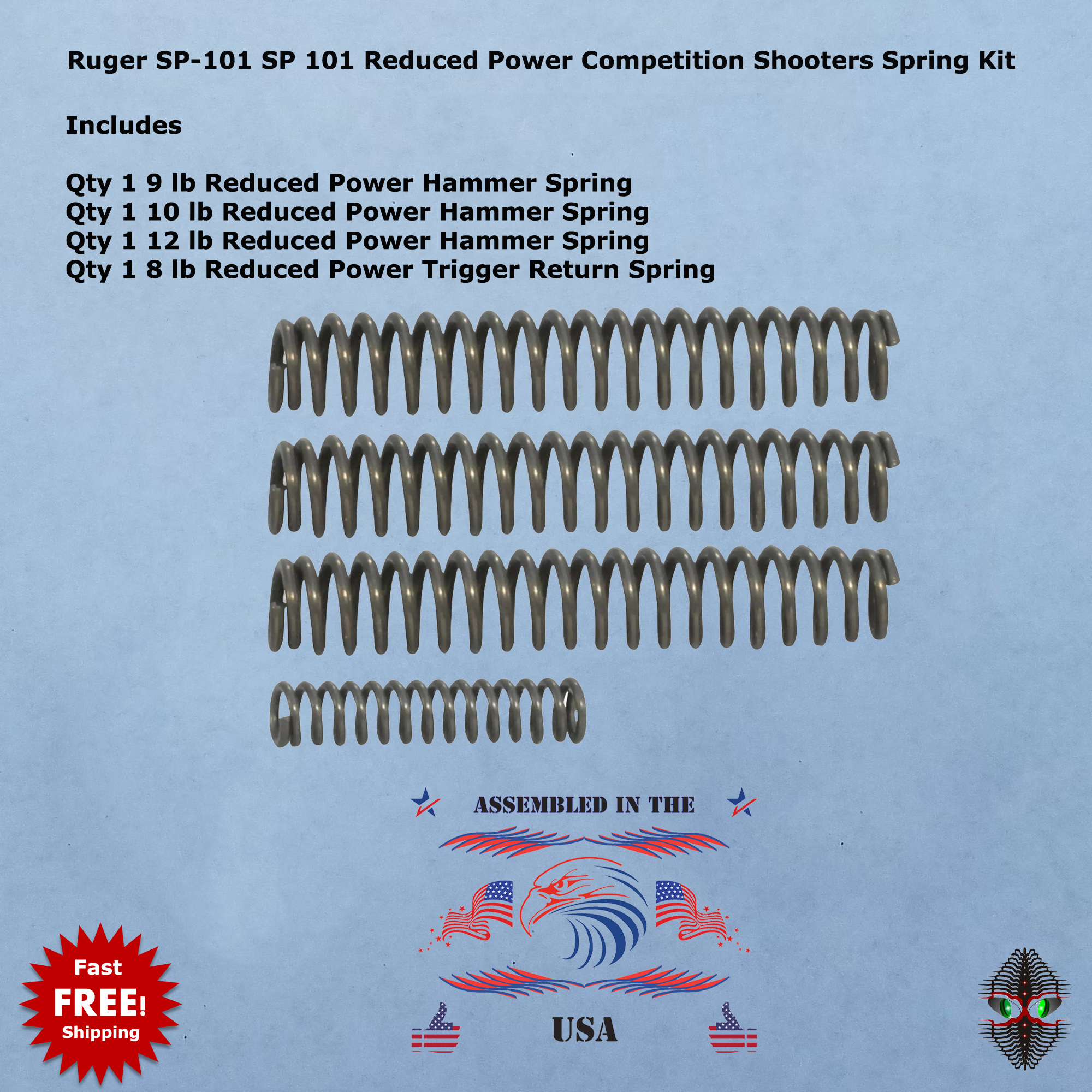 Hammer Spring 12 lb for Ruger SP101 Revolvers 